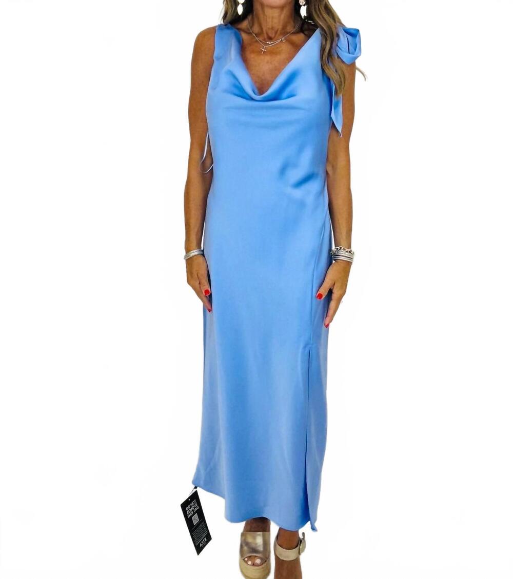 NEW ASTR women's the wind chiming dress in blue